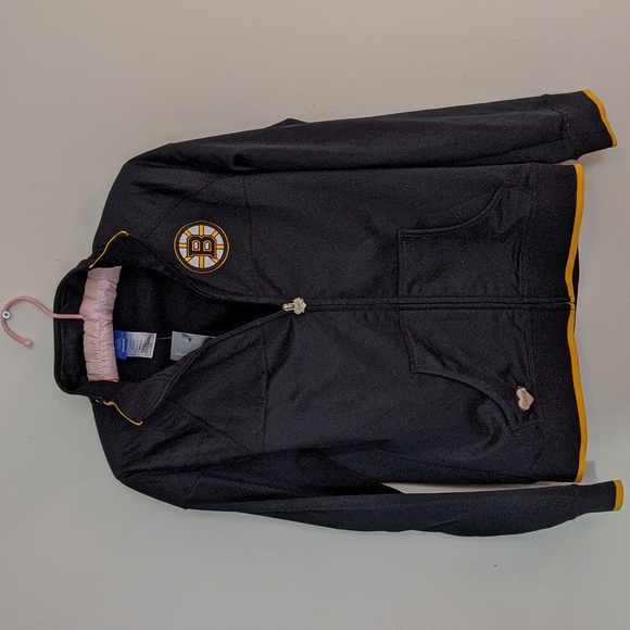 Boston Bruins Black Ice Girls Reebok Jacket - Picture 1 of 6